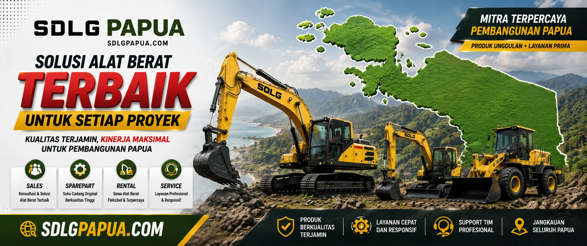 SDLG PAPUA - ALAT BERAT JAYAPURA